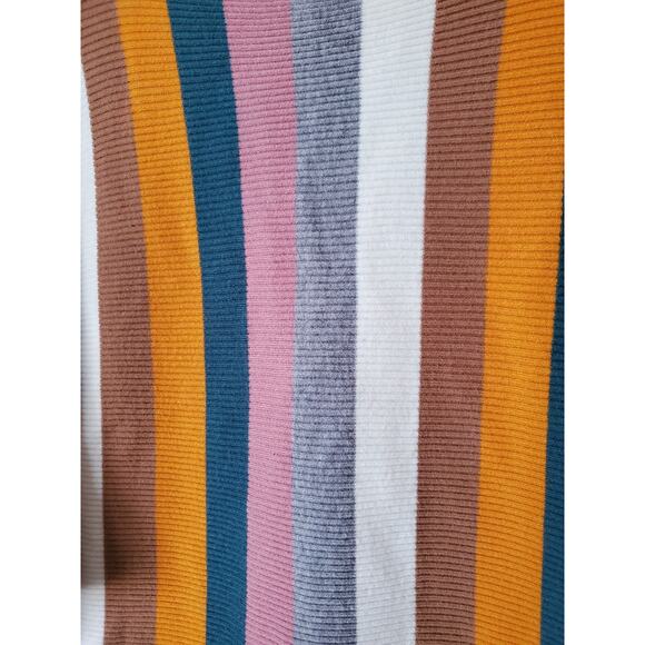 Philosophy Sweater Verticle Stripe Multicolor Knit Long Sleeve Pullover Womens M - Picture 3 of 8
